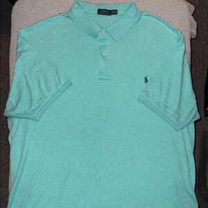 Polo by Ralph Lauren Men's Aqua Polo Shirt